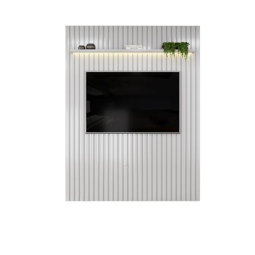 Painel  para TV até 65 Polegadas Ripado com LED DJ Móveis Trento 183 Bali